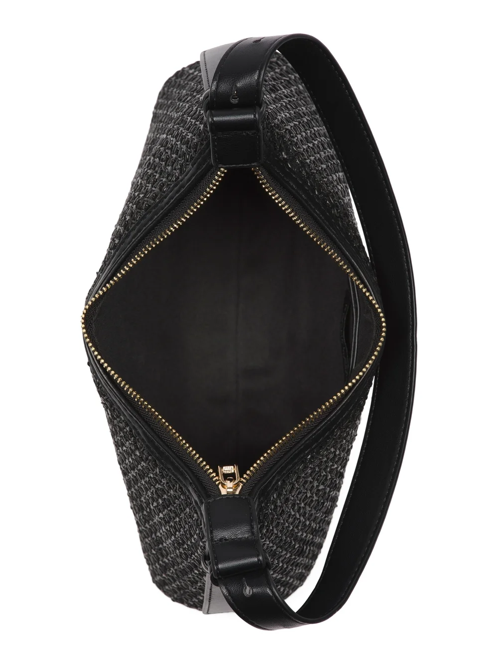 Rachel Zoe Black Woven Shoulder Handbag